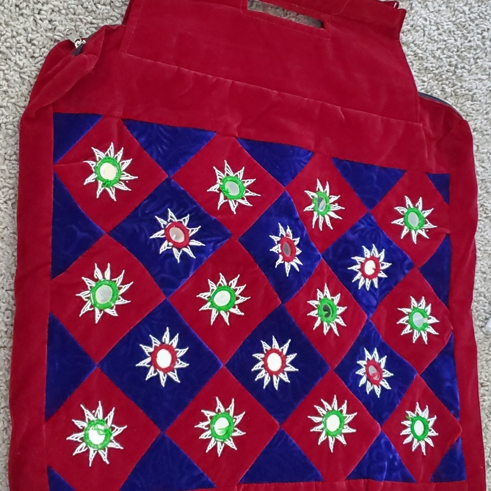 Maroon Mirror Bag